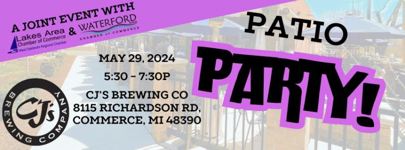 Patio Party - A Joint Event with the Lakes Area Chamber!