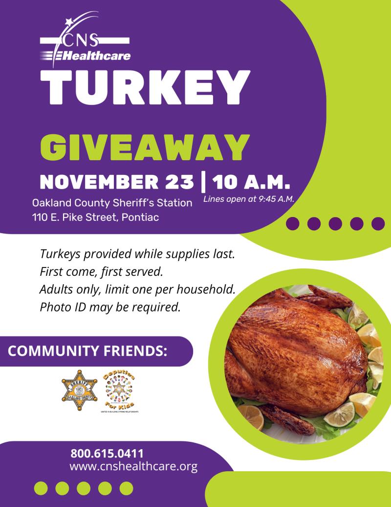 Turkey Giveaway - CNS Healthcare